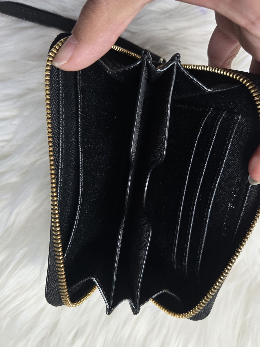Michael Kors Black Leather Wristlet Wallet - Picture 4 of 4